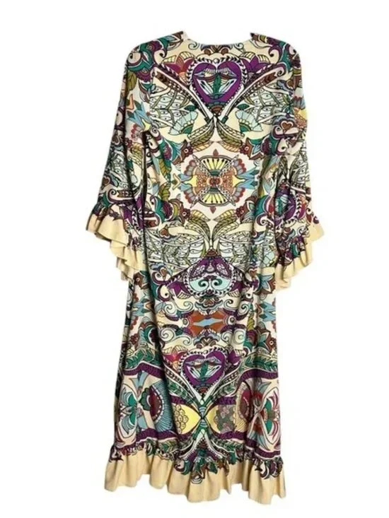 BLOGGERS FAV ZARA MULTICOLORED PRINTED DRESS - Picture 3 of 13